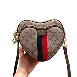 Luxury Designer Classic Love Crossbody Bag Italy Brand Fashion Women Shoulder Bags Wallet High Quality Double Letter Ladies Genuine Leather Satchel Purse