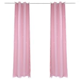 Curtain Kids Room Curtains Star Cutout Blackout Window Blinds Girls Bedroom Drapes Hollow Child