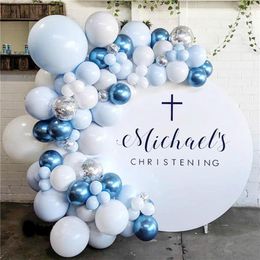 Blue Macaron Balloon Garland Birthday Party Decor Kids Baby Shower Decorations Ballon Arch Wedding Globos Gender Reveal Decoration272c