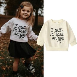 Hoodies Sweatshirts FOCUSNORM 0 5Y Autumn Toddler Kids Girls Boys Lovely Sweatshirt T Shirts Letter Printed Long Sleeve Pullover Tops 230830