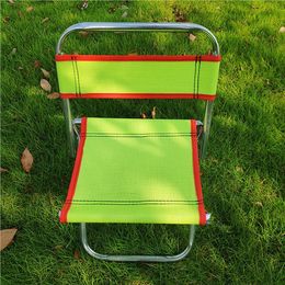 Camp Furniture Fishing Stool Foldable Stainless Steel Outdoor Stool With Backrest For Picnic Travel Camping 230831