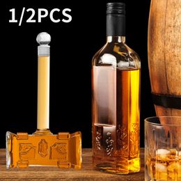 Bar Tools 1/2Pcs 400ml Hammer Shaped Red Wine Pourer Aerator Bar Accessories Champagne Brandy Vodka Glasses Decanter Bottle for Pub Family 230831