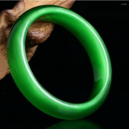 Bangle Natural Fashion 56-64mm Green Opal Gemstone Women's Bracelet