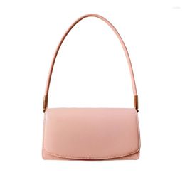 Evening Bags Bag Women's Underarm Advanced Retro Genuine Leather Simple Sandwich Organ Portable Shoulder