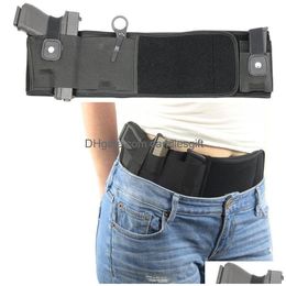 Tactical Timate Belly Band Iwb Gun Holster For Concealed Carry Adjustable Waist Pistol Right Hand Left D Drop Delivery