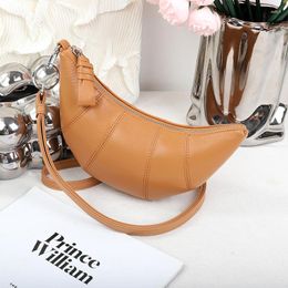 Evening Bags X2007 Fashion Lady Versatile Girls Exquisite First Layer Cow Leather Hobo Crossbody Single Shoulder Natrual Pattern Handbags