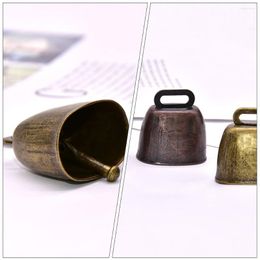 Dog Collars 2 Pcs Mini Wreath Cattle Sheep Bell Accessories Tinkle Brass Grazing Supplies Iron Anti-lost Bells