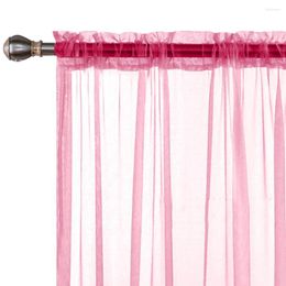 Curtain 1Panel Tulle Mesh Sheer Shutter Screening Yarn Voile Room Door Valance Drape 140 260cm Smooth Soft Curtains Home Decor