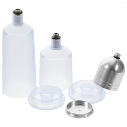 Dinnerware Sets Airbrush Replacement Pot Glass Bottle Refillable Cup Bottles Jar Portion Clear Dispenser Storage Terrarium Container