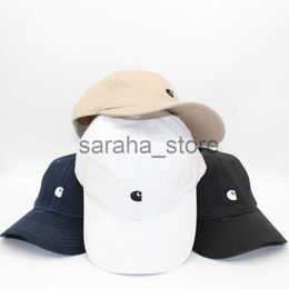 Stingy Brim Hats Embroidered Cotton Baseball Hat Workwear Soft Top Duck Tongue Hat Men's and Women's Trendy Street Dance Hat Student Couple Sunshade J230831