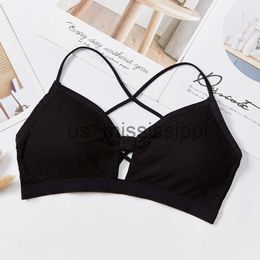 Other Health Beauty Items 2023 Sexy Threaded Sports Yoga Bra Pure Cotton Sports Bra Fitness Top Bra Breathable Strap Underwear Bra Pad Wrap Chest x0831