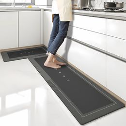 Carpets Super Absorbent Kitchen Floor Mat Diatom Mud Pad Bath Pad Anti-Slip Carpet Kitchen Mats Wipeable Wash Long Strip Carpet 230831