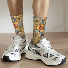 Men's Socks Circular Ethnic Pattern Adult Unisex Men Women