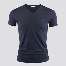 Men's T-Shirts T Shirt High quality pure cotton Tees & Polos comfortable crew V neck Men Women Three-dimensional metal triang187p