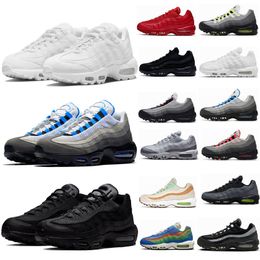 Trainers 95 Mens Running Casual Shoes maxs 95s Classic OG Triple Solar Red Black White Blue Maxs Club Neon Cork Greedy Dark Smoke Grey Brand Outdoor Hiking Sneakers T1