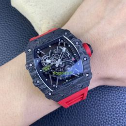 soinc watch RMAL1 Automatic mechanical white stone shock absorbermovement NTPT carbon Fibre housing High hardness sapphire crystal glass