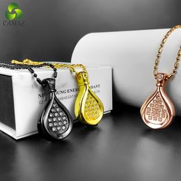 CAMAZ New Product Fashion Jewelry Necklace Pendant Quantum Scalar Energy Alloy Metal Pendant For Women Gift