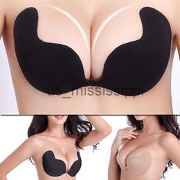 Breast Pad Reusable Silicone Bust Nipple Cover Pasties Stickers Women Breast Self Adhesive Invisible Bra Lift Tape Push Up Strapless Bra x0831