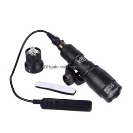 Lamb M300 M300C Scout Light Tactical Picatinny Rail Torch Flashlight Constant / Momentary Output For 20Mm Drop Delivery Gear Accessories