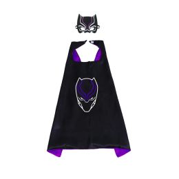 27inch double sided kids superhero costume cape with mask set 13 options Top quality cosplay Halloween Christmas child Satin ZZ