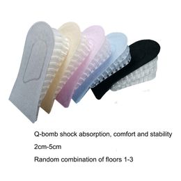 Shoe Parts Accessories Invisible Height Increase Half Insole Air Up Lifts Elevator Shoes Pad Heel Lifting Inserts 2 3.5 5 CM Women 230831