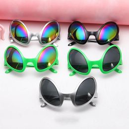 Fashion Sunglasses Frames Alien Glasses Funny Holiday Party Halloween Adults Kid Supplies Rainbow Lenses ET Sun Shades 230831