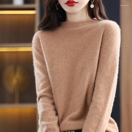 Women's Sweaters Autumn And Winter Pile Collar Cashmere First-line Ready-to-wear Pullover With Foreign Style Pure Seaml