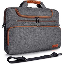 Laptop Bags DOMISO 10" 13" 14" 156" 17" Inch Multi-Functional Laptop Sleeve Business Briefcase Waterproof Messenger Shoulder Bag 230831