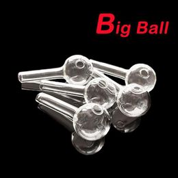 Smoking Pipes Special Type Clear Mini Glass Oil Burner 7Cm Length 3Cm Diameter Ball Tube Nail Tips Burning Jumbo Pyrex Concentrate Pip Dhenx