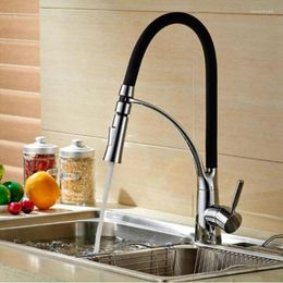 Kitchen Faucets Vidric Faucet 3 Colour Pull - Out Basin Cottage Spring And Cold Mixing Mixer