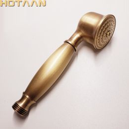 Bathroom Shower Heads Retail wholesale solid copper antique brass handheld shower luxury batnroom Hand Shower Head YT-5175 230831