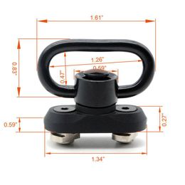 Others Tactical Accessories New Handguard 1.25 Qd Sling Swivel Adapter Mount For M-Lok Rail Drop Delivery Dhbft