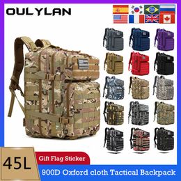 Backpack Oulylan 45L Military Tactical Backpacks 900D Molle Army Assault Pack Outdoor Camping Bag Hiking Traveling Rucksack 230831
