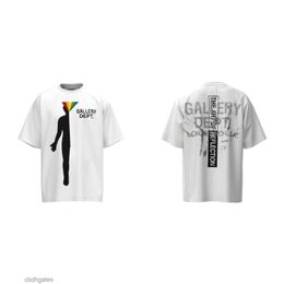 Men Fashion Summer American Designer Worn Gallerry Deptt Vintage t Shirt Loose Brand T-shirt Mens Printed Short-sleeved R3f9