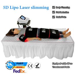 LipoLaser Machine Fat Burn Weight Loss Slimming Professional Diode Cellulite Reduction Laser Therapy 5D Maxlipo Portable Salon Home Use Equipment