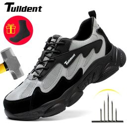 Boots Safety Work Shoes Men Anti-Smashing Indestructible Steel Toe Cap Puncture-Proof shoes Lightweight Male Sofe Women Cosy Sneakers 230830