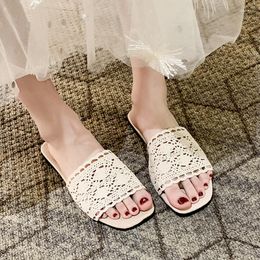 Slippers Fashion Flats Women Flip Flops 2023 Casual Summer Cloth Sandals Walking Shoes Home Beach Bohemian Soft Slides