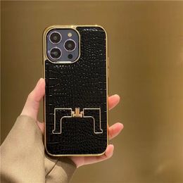 Cell Phone Cases luxury designer phone case With Bracket for IPhone 15 14 Pro Max 12 13 Promax cases Fashion Leather Mobile Phone Cover Men Women phonecase WUWP