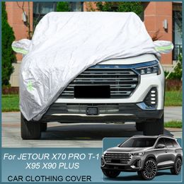 Car Cover Rain Frost Snow Dust Waterproof Protection For JETOUR T-1 X70 PRO X90 PLUS X95 Anti-UV Cover External Auto Accessories