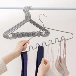 Hangers Sling Dress Hanger Anti-slip Wave-shaped For Dormitory Clothes 5-pack Underwear Nightdress Drying Rack