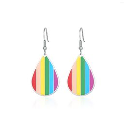 Dangle Earrings Stainless Steel Colourful Fashion Delicate Silver Color Lady Jewelery Drop Gifts For Women