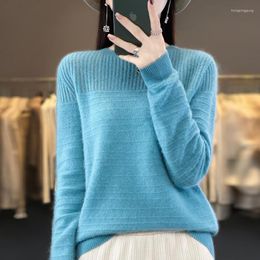 Women's Sweaters Pure Wool Cashmere Sweater O-neck Pullover Casual Knit Top Spring And Autumn Jacket Korean Fashion