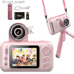 Camcorders New Mini Digital Kid Cartoon Camera Outdoor Photography Toy Gifts HD Screen Photographer Educational Toys Video Recorder Q230831