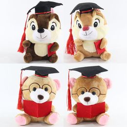 Wholesale cute graduation Bear plush toy children's game Playmate Holiday gift doll machine prizes