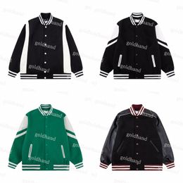 New Mens Baseball Coats Fashion Varsity Jackets Outerwear Designer Letter Embroidery Casual Loose Women Jackets