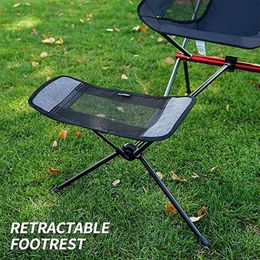 Camp Furniture Portable Folding Retractable Footrest Leg Rest Camping Chair Kit for Reclining Swing Moon Beach 230831