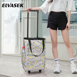 Shopping Bags Folding Bag Women's Big Pull Cart For Organiser Portable Buy Vegetables Trolley On Wheels 230830