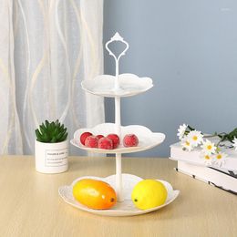 Bakeware Tools Cake Shop 3 Layers Rack Tray Creative High Quality Pp White Tier Wedding Birthday Party Decoration Kitchen Accessories