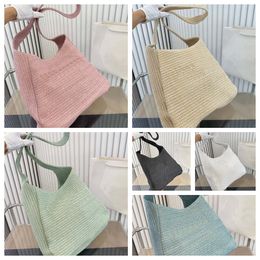 Six Colour Totes Knitting Handmade Bags Fashionable Tote Bag Large Capacity Shopping Bags Top Quality Designer Bag lightweight Shoulder Bags Artwork Shoulders