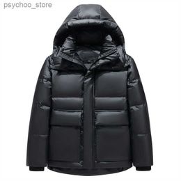 Men's Down Parkas Winter 90% White Duck Down Jackets for Men 2023 New Brand High Quality Hooded Thick Warm Puffer Coat Men Loose Black Parkas Q230831